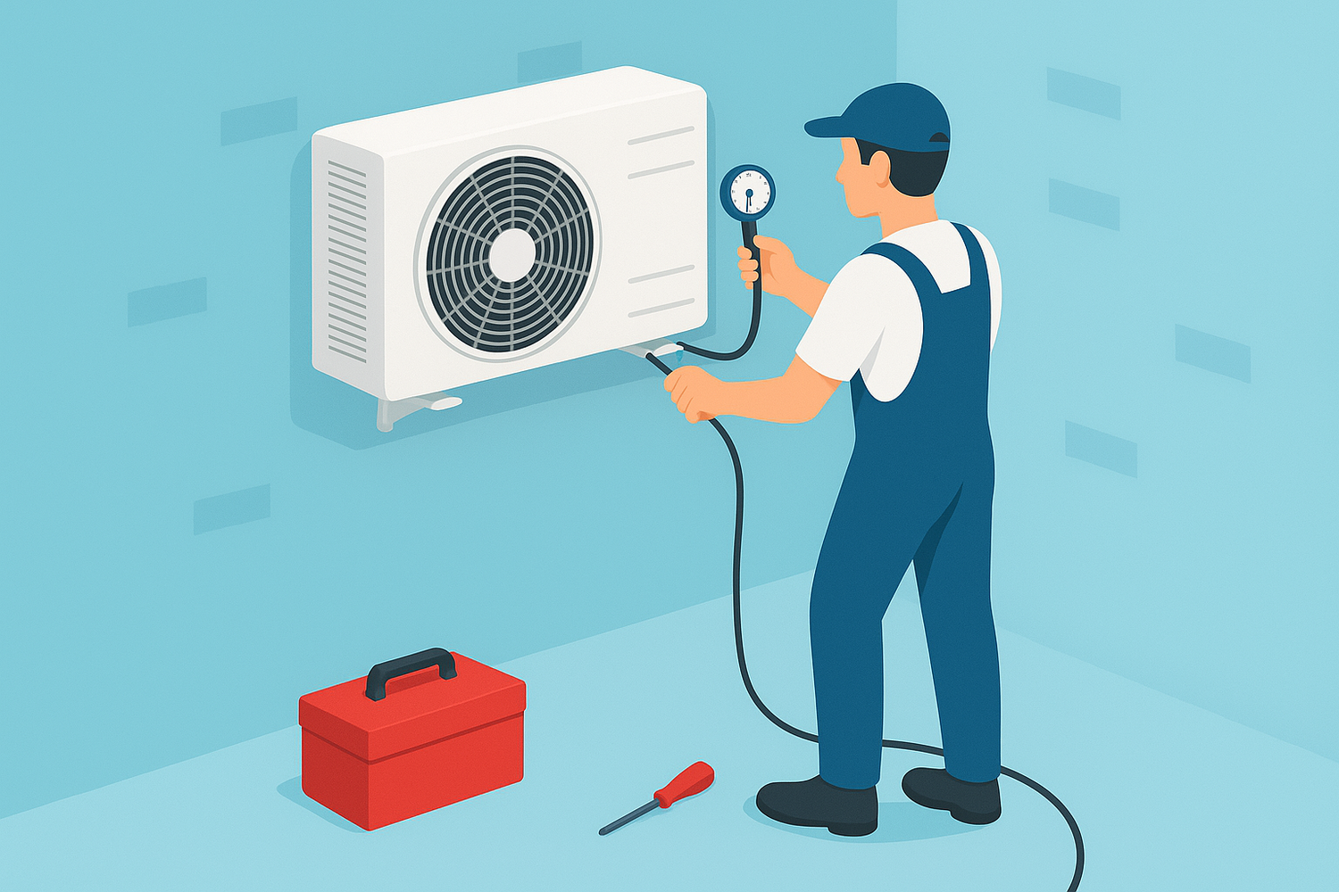 Монтаж системы кондиционирования