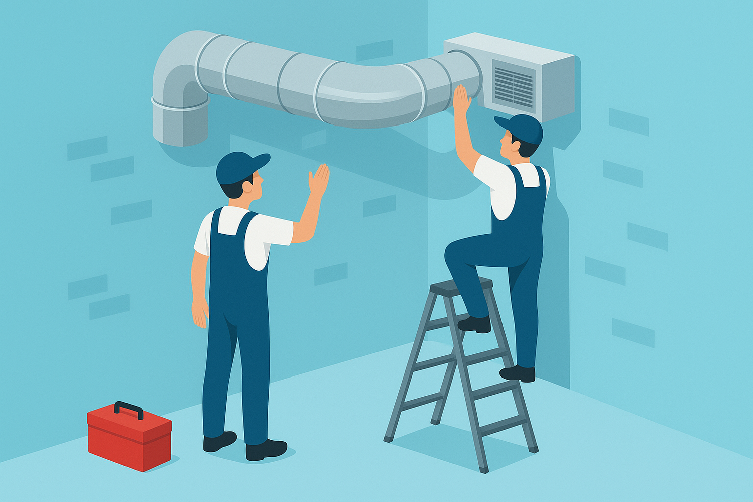 Монтаж вентиляционной системы